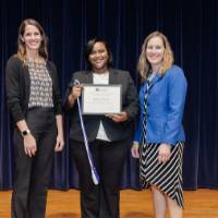 Erica and Jennifer with awardee 3